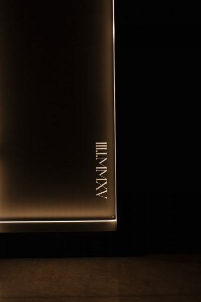 Close-up of white drapes framing black altar backdrop at The Ben Autograph Collection Hotel Palm Beach