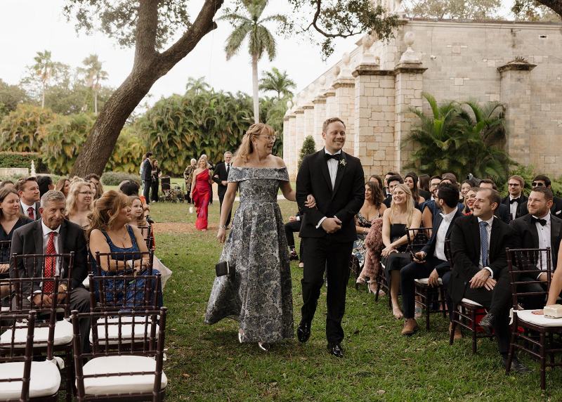 Wide shot of ceremony space at Spanish Monastery Miami