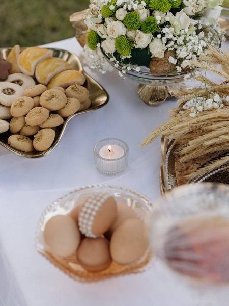 Floral arrangements along aisle at Cinco Farms Miami wedding
