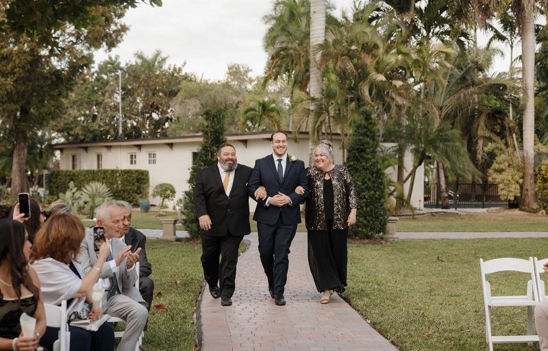 Wedding officiant’s book placed at altar at Cinco Farms Miami
