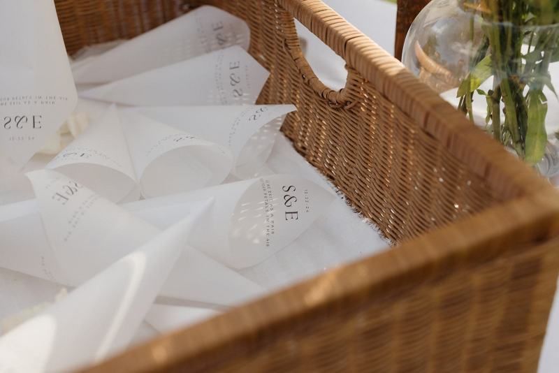 White chairs lined up for ceremony at Cinco Farms Miami