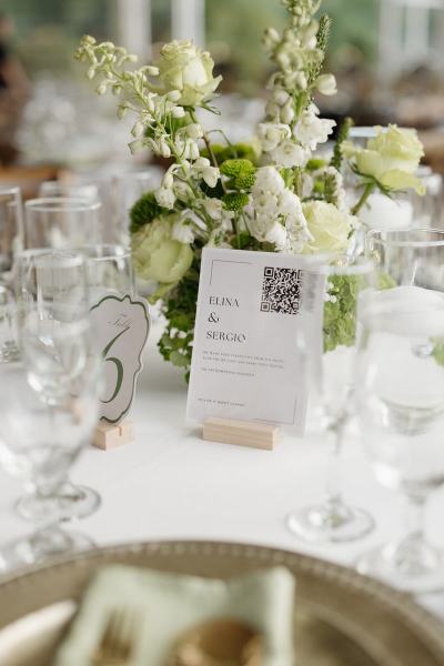 Table settings with plates, glasses, and cutlery at Cinco Farms Miami
