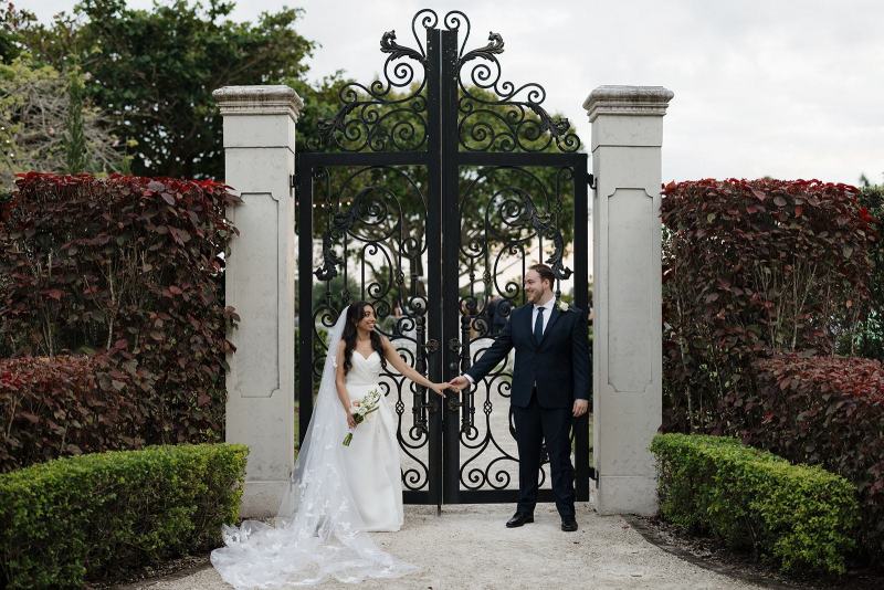 Close-up of couple’s hands at Cinco Farms Miami portraits