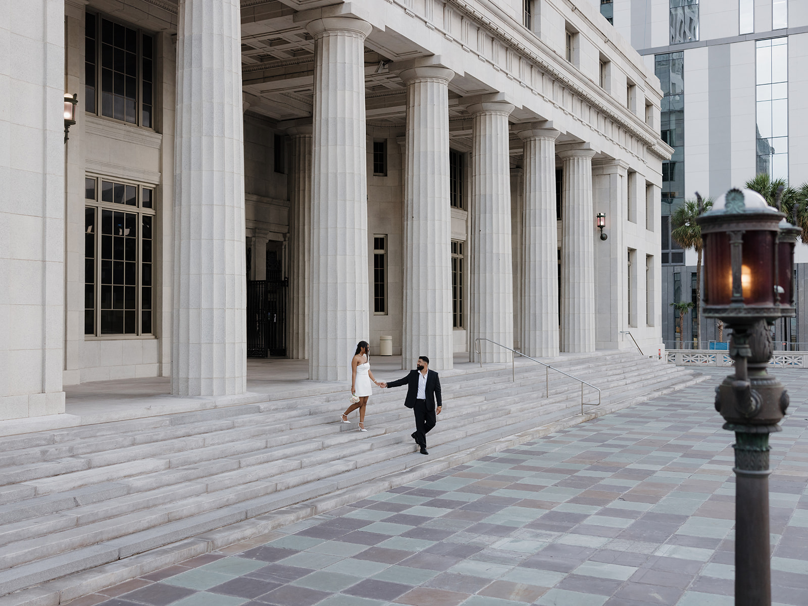 Miami elopement photography near downtown courthouse